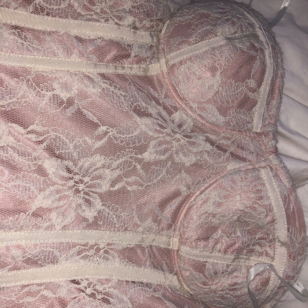 Vintage strapless bustier dress
